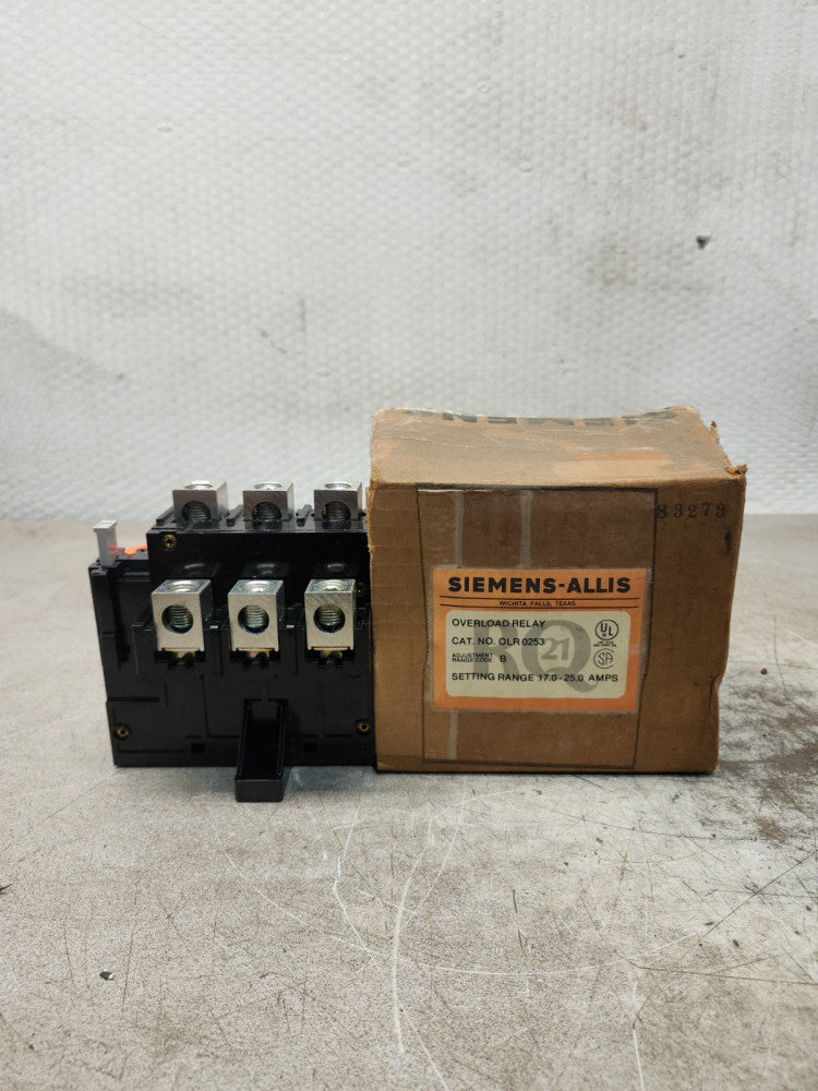NEW IN BOX SIEMENS OVERLOAD RELAY OLR 0253