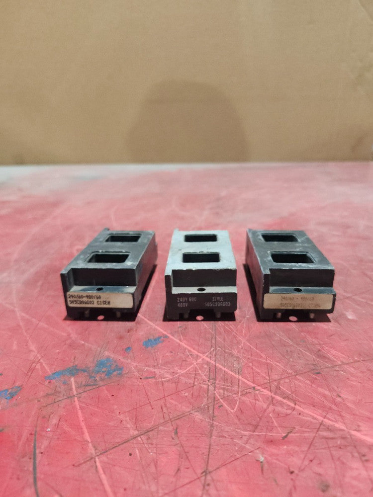 USED LOT OF 3 WESTINGHOUSE COIL  240/480V, 60HZ, 505C806G03