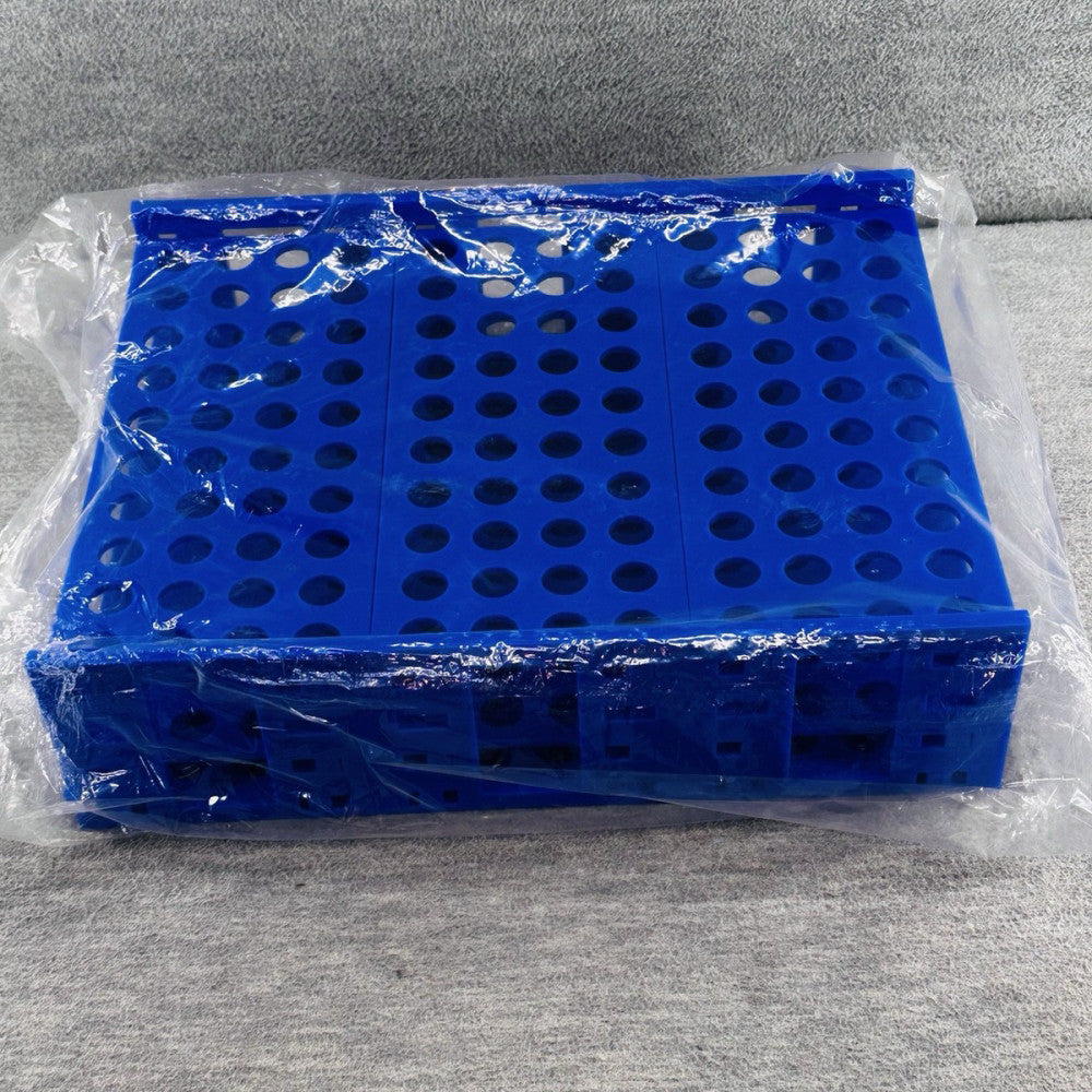 MONSTER RACK 13mm-16mm - 13.25"L x 10.25"W x 3.5"H - Blue Holds 120 Tubes