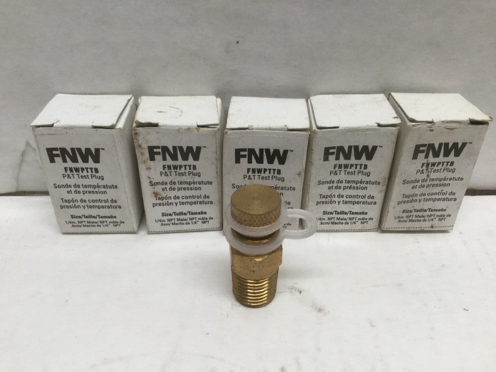 FNW™ FNWPTTB Test Plug 1/4" Pressure & Temperature Test Plug, 1/4” NPT (5 Pack)
