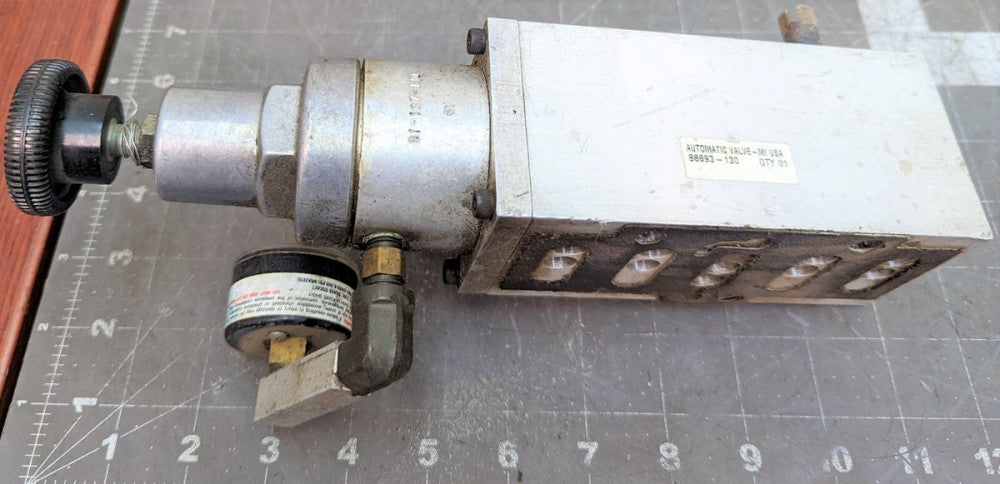 AUTOMATIC VALVE B6693-061 REGULATOR, 91-137-130 MANUAL FLOW CONTROL VALVE [A4B2]