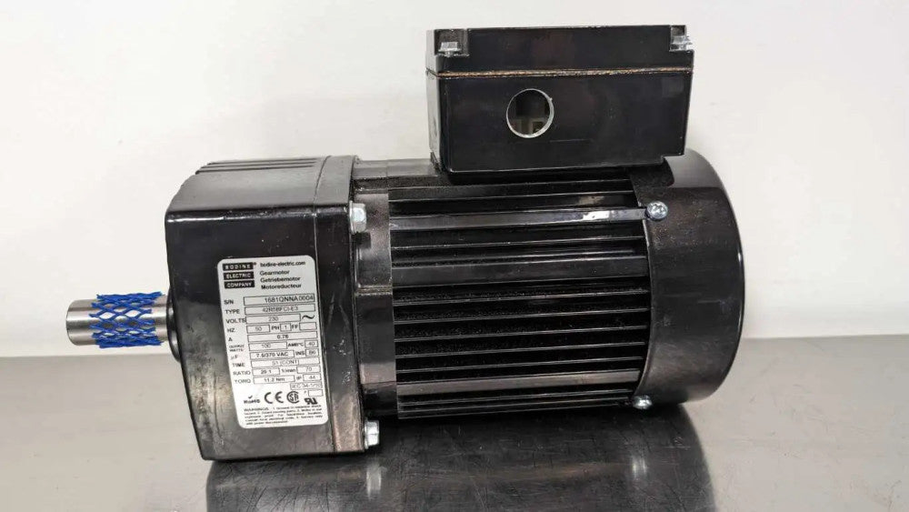 Bodine 42R5BFCI-E3 Gearmotor 20:1 230VAC 0.78A 1Ph 230VAC