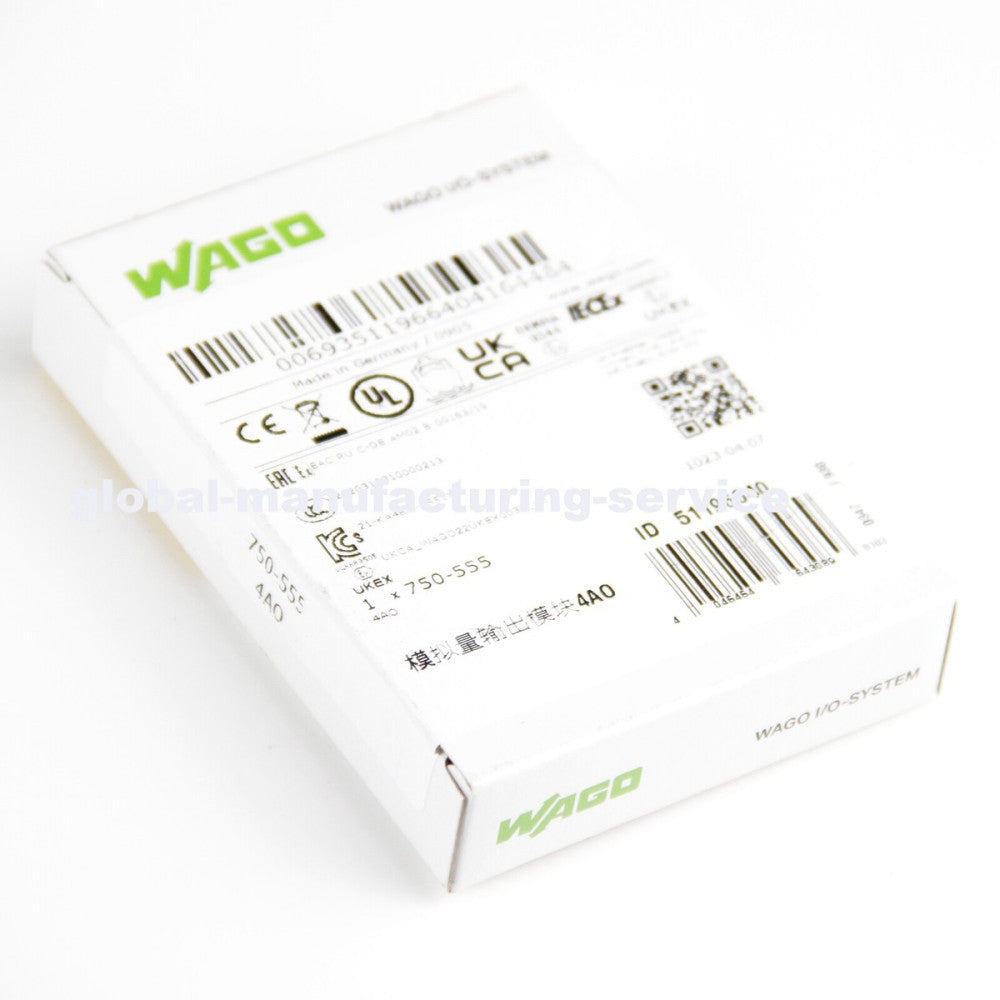 One Brand New WAGO 750-555 4 Channel analog output module