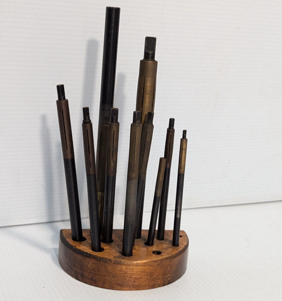 Lot of 11: Acro Tool & Die Works Acrolaps, wood holder, Made in USA, free ship.