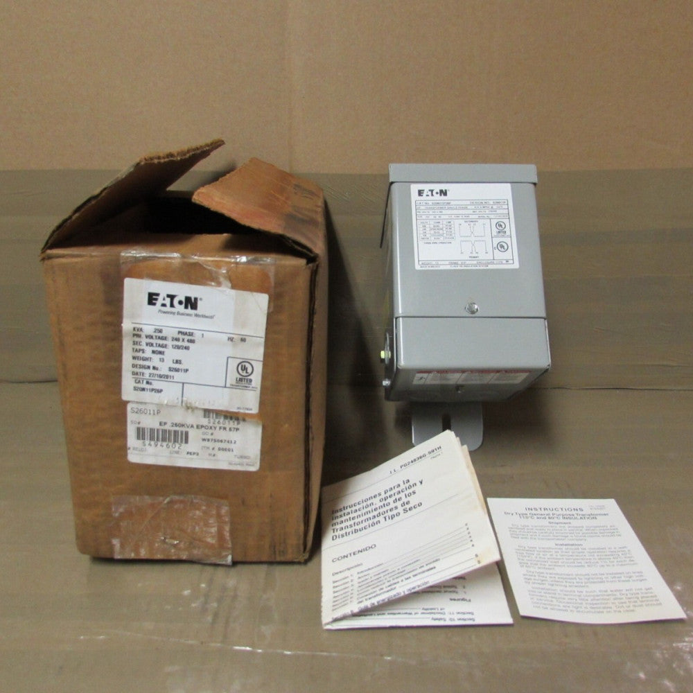 EATON, S20N11P26P, 1PH TRANSFORMER, .250kVA, NEW IN THE BOX! MAKE OFFER!