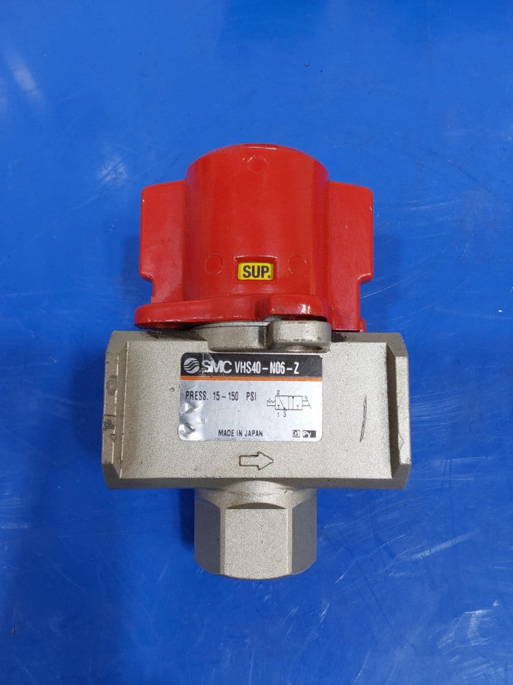 SMC VHS40-N06-Z Pneumatic Lockout Shut Off Valve 3 Port VHS40