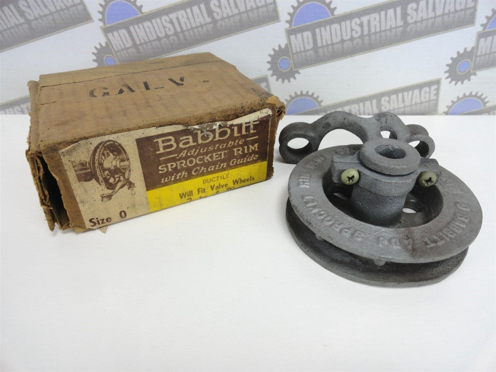 BABBITT Adjustable SPROCKET RIM w/Chain Guide - Size 0 (NEW in BOX)