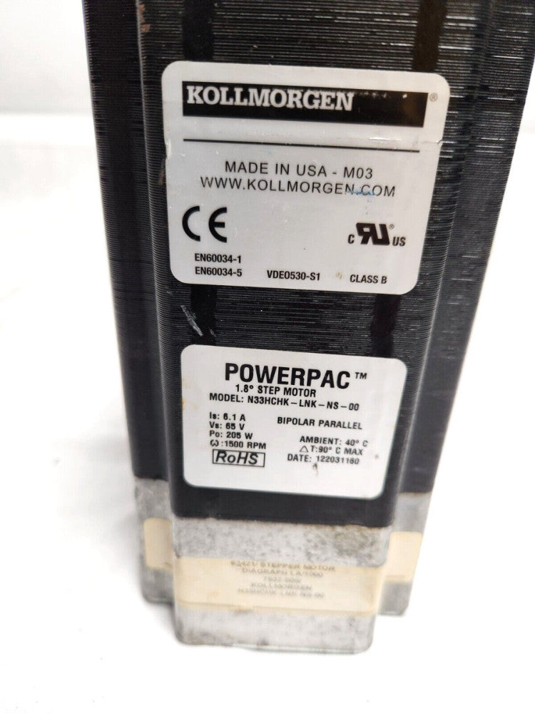 KOLLNORGEN POWERPAC N33HCHK-LNK-NS-00 Stepper Motor NOS