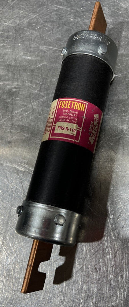 FRS-R-110 Bussmann Fusetron 110 Amp Fuse Class RK5 Nos Surplus