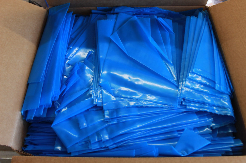 Case of 1000 Blue VCI 6x9" 6mil Open End Poly Bags Vapor Corrosion Inhibitor