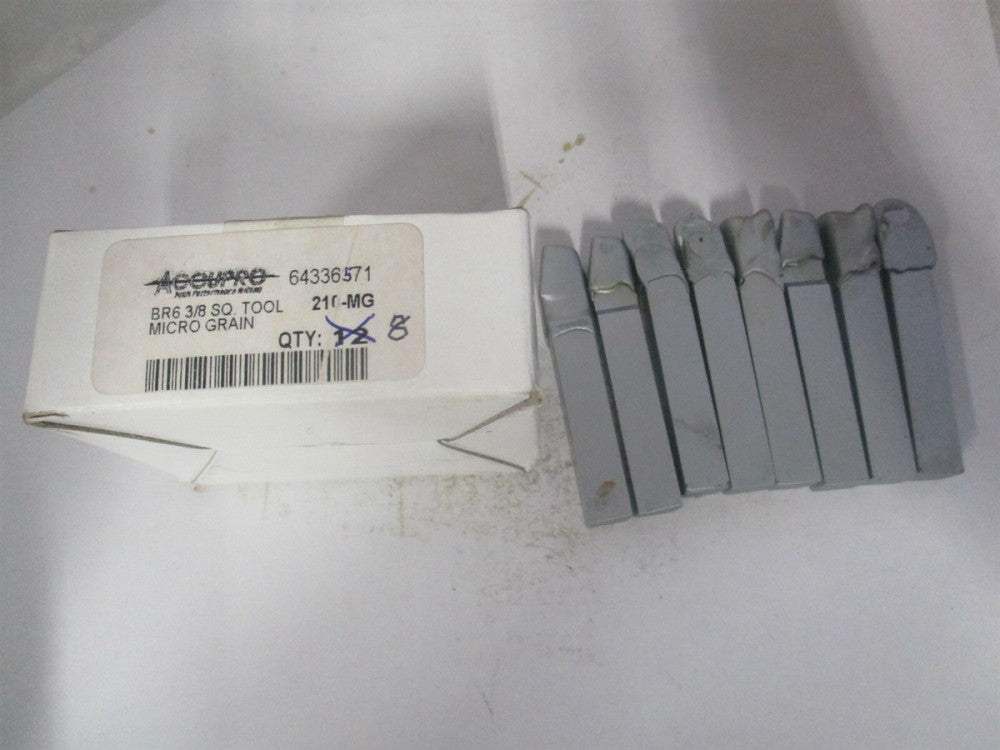 (210-MG) 3/8 x 3/8" Shank, Lead Angle Turning Single Point Tool Bit - Pack of 8