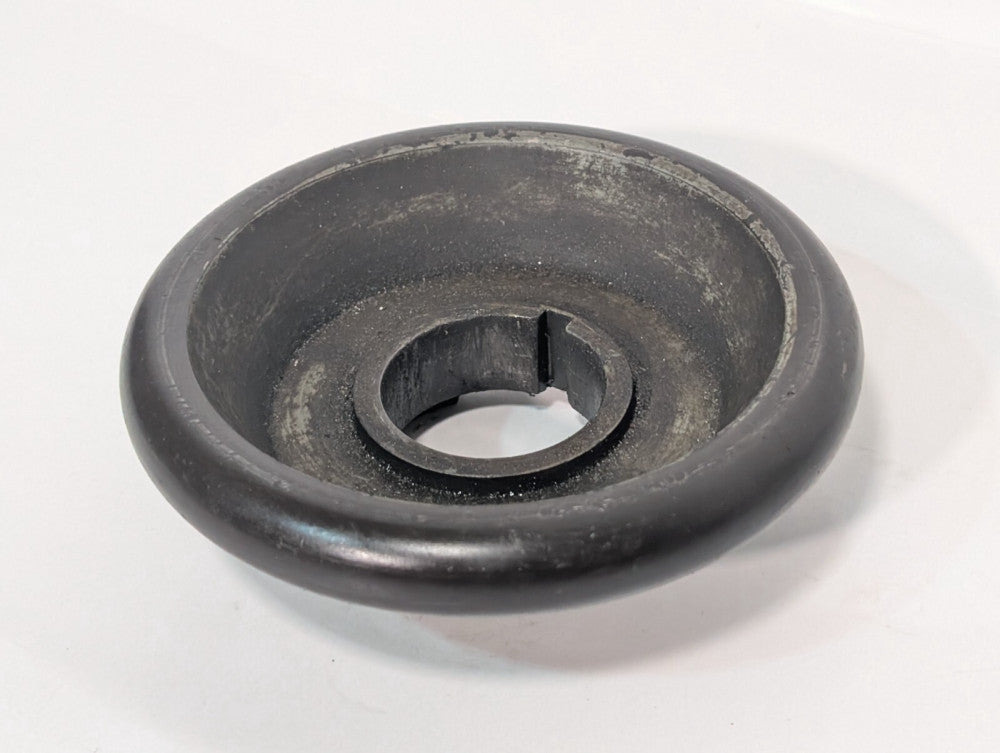 Unidentified Industrial Machine Guard, 5.5" Diameter, Keyed Bore