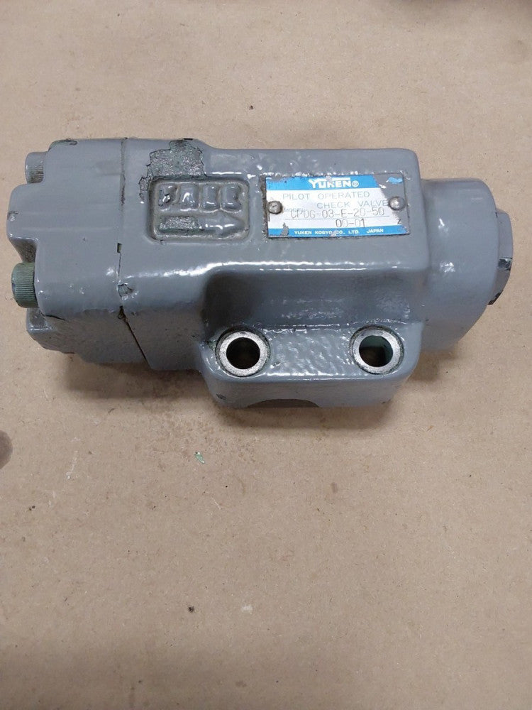 YUKEN Pilot Operated Check Valve CPDG-03-E-20-50 Used