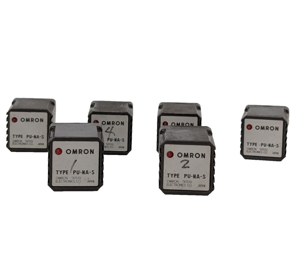 Lot of 6: Omron Tateisi Electronics PU-NA-S Sensor Controllers 100/110VAC, 12VDC