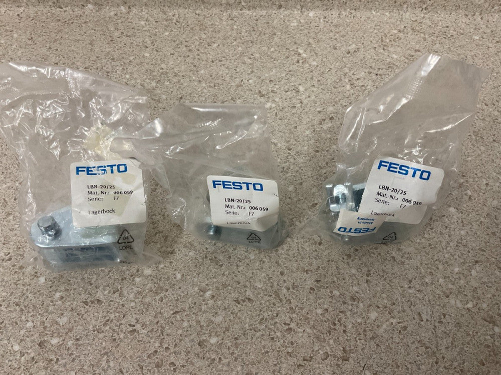 Festo LBN-20/25 006059 NEW (Lot of 3)