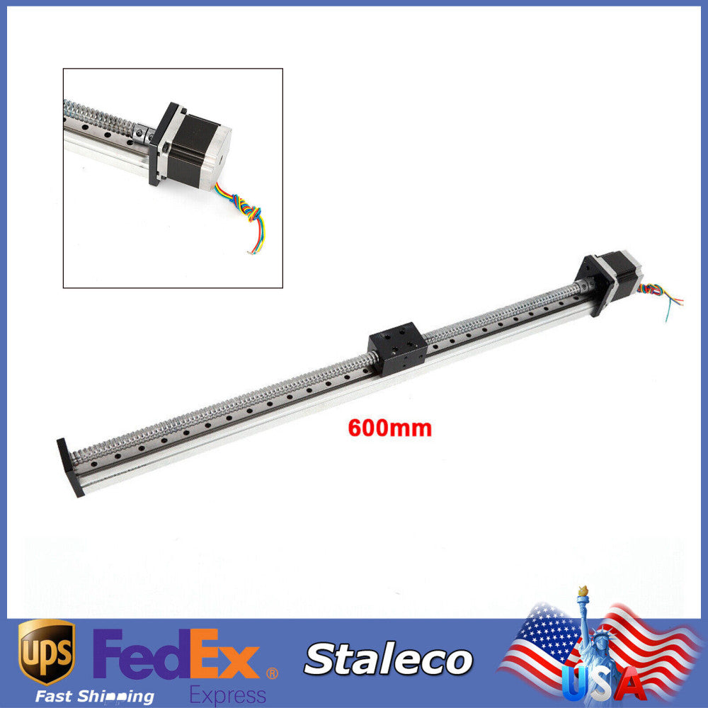 CNC Linear Actuator Ball Screw Slide Nema23 Motor Stage Rail Guide Mot ...