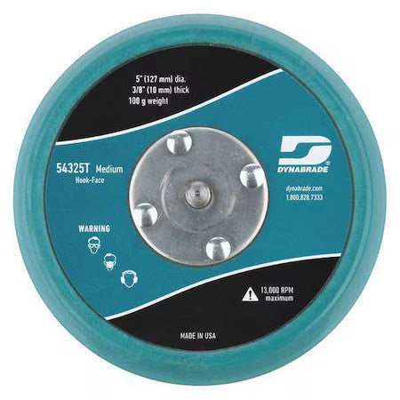 Dynabrade 54325 Disc Backup Pad,5" Dia.,Max. 13,000 Rpm