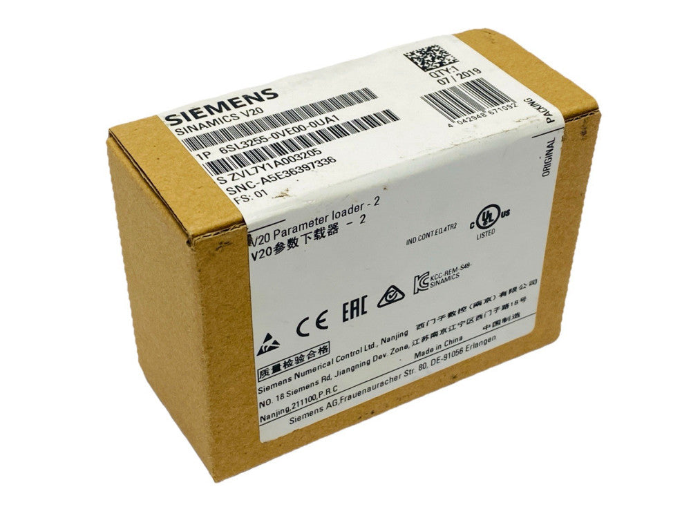 Siemens 6SL3255-0VE00-0UA1 SINAMICS V20 Parameter Loader