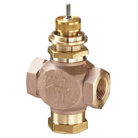 Johnson Controls Vg7842et Globe Valve,3-Way Mixing,1/2 In,(F)Npt
