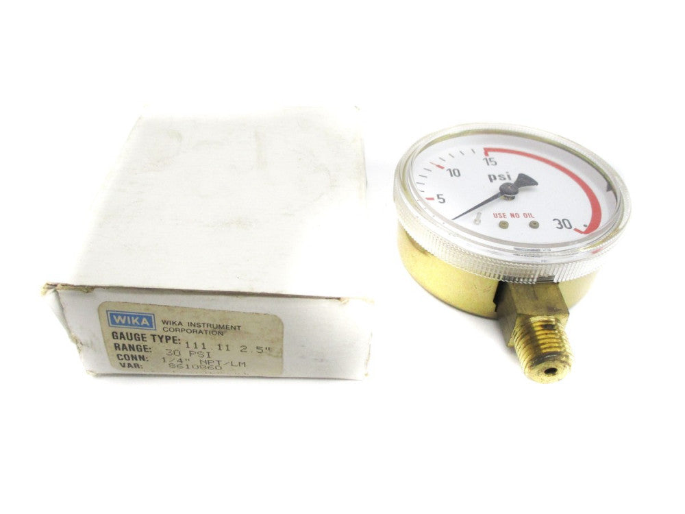 WIKA 8610860 0-30PSI NSMP