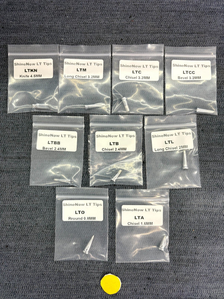 ASSORTED SHINE NOW LT TIPS SIZES 0.8MM-4.5MM LOT OF 9