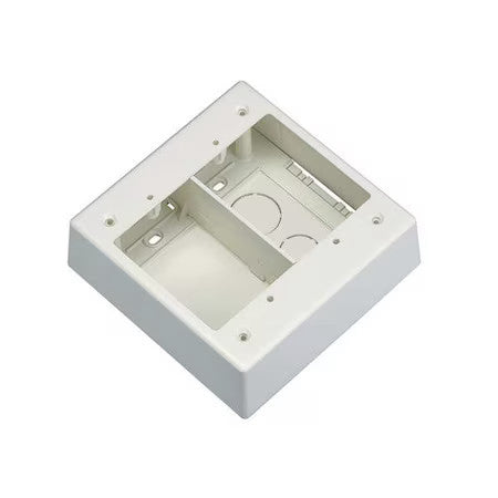 Panduit Jbp2siw Junction Box, Gang Box Type, 2 Gangs, Pvc