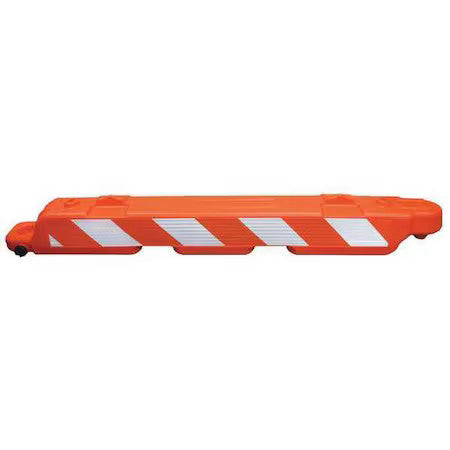 Zoro Select Ab96-O-Hiplr Airport Barricade, Plastic, High-Intensity Prismatic,