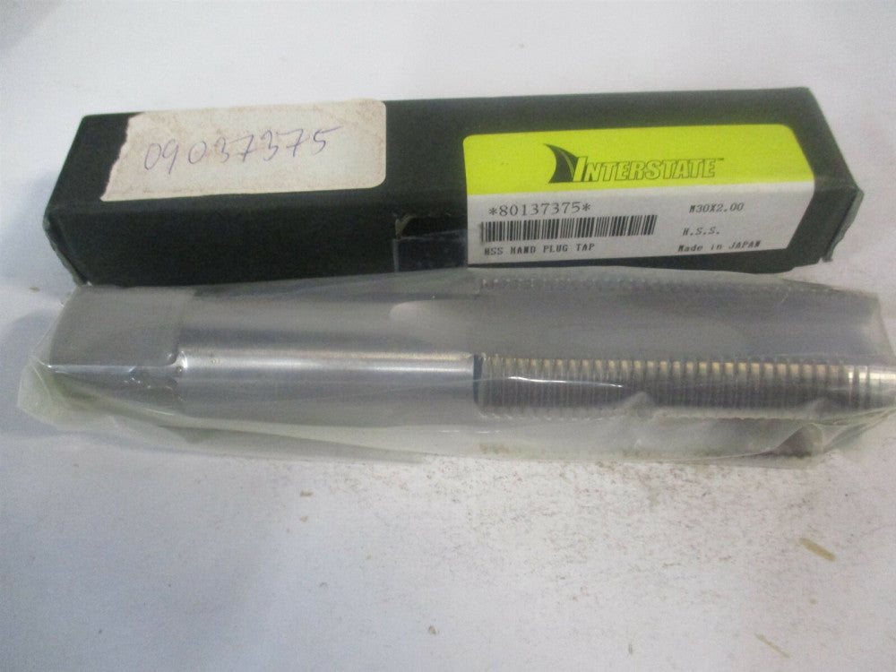 (JY9037375) M30x2.00 D4 Bright HSS RH 4-Flute Straight Flute Plug Hand Tap 