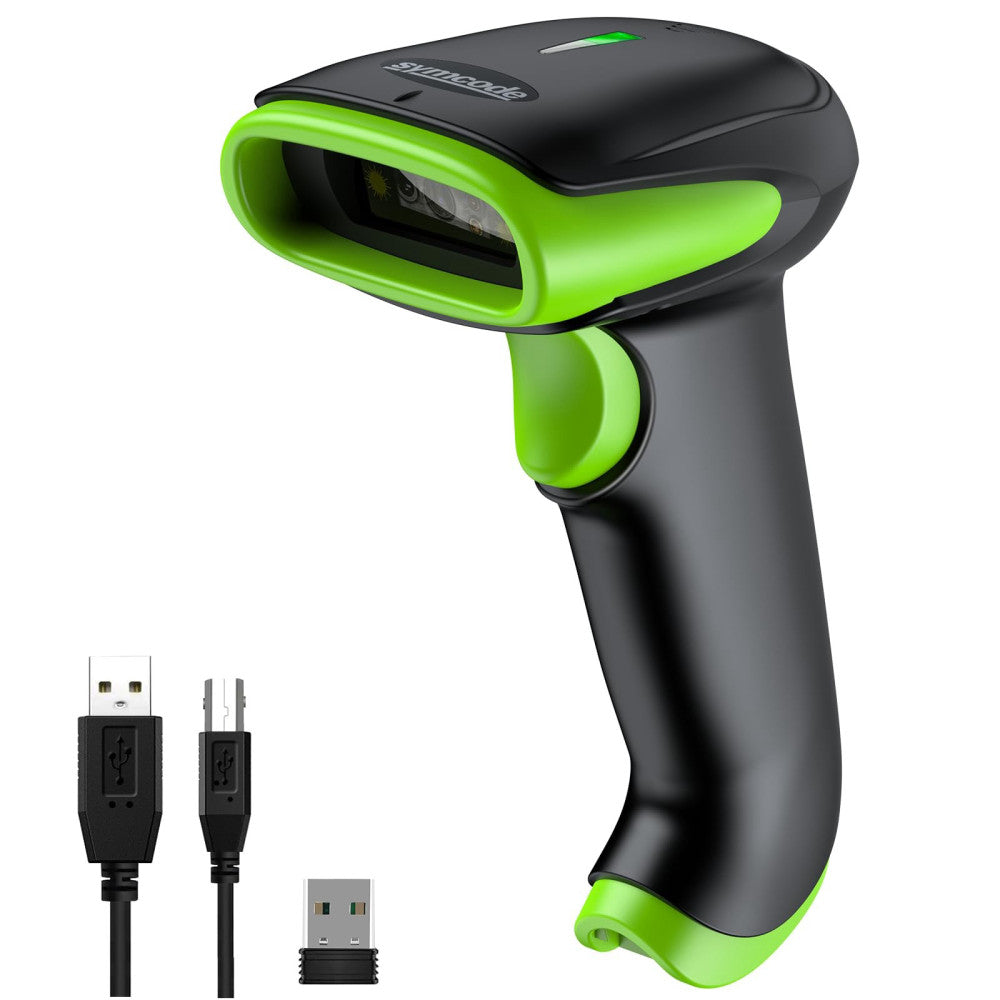 Symcode Wireless Bluetooth Barcode Scanner,Bluetooth & USB Wired & 2.4G Wirel...