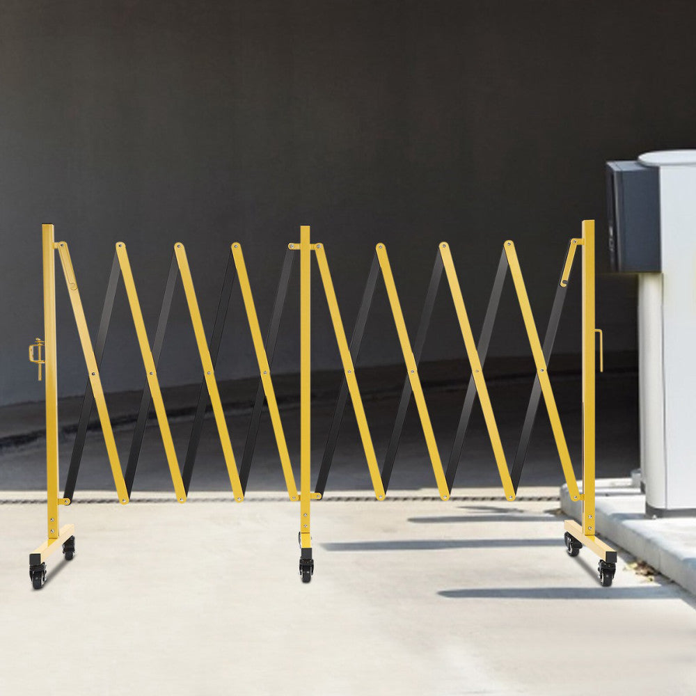 Metal Mobile Expandable Barricade with Wheels EXPAND UP 196in approximately