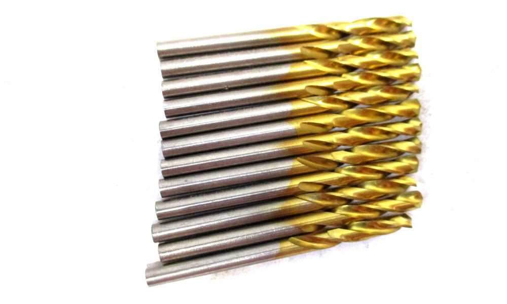 MADE IN USA 9/64 x 1-15/16 RH HSS 135° Split Point Screw Machine Drill - 12 QTY