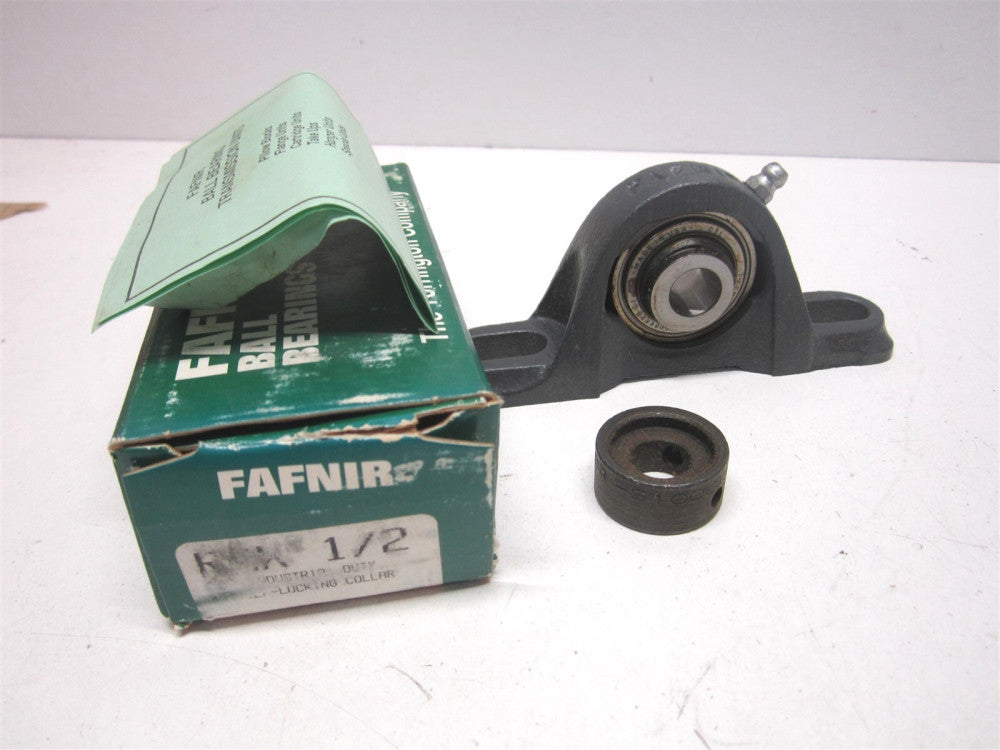 Fafnir (RAK 1/2) 1/2" x 1-1/16" Cast Iron Eccentic Collar Pillow Block Bearing