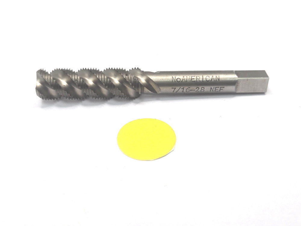 NORTH AMERICAN 7/16-28 SPIRAL FLUTE BOTTOMING CHAMFER NEF HS GH-3