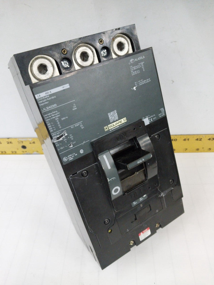 SQUARE D 400 AMP CIRCUIT BREAKER 600 VAC / 250 VDC 3 POLE  LAL36400MB