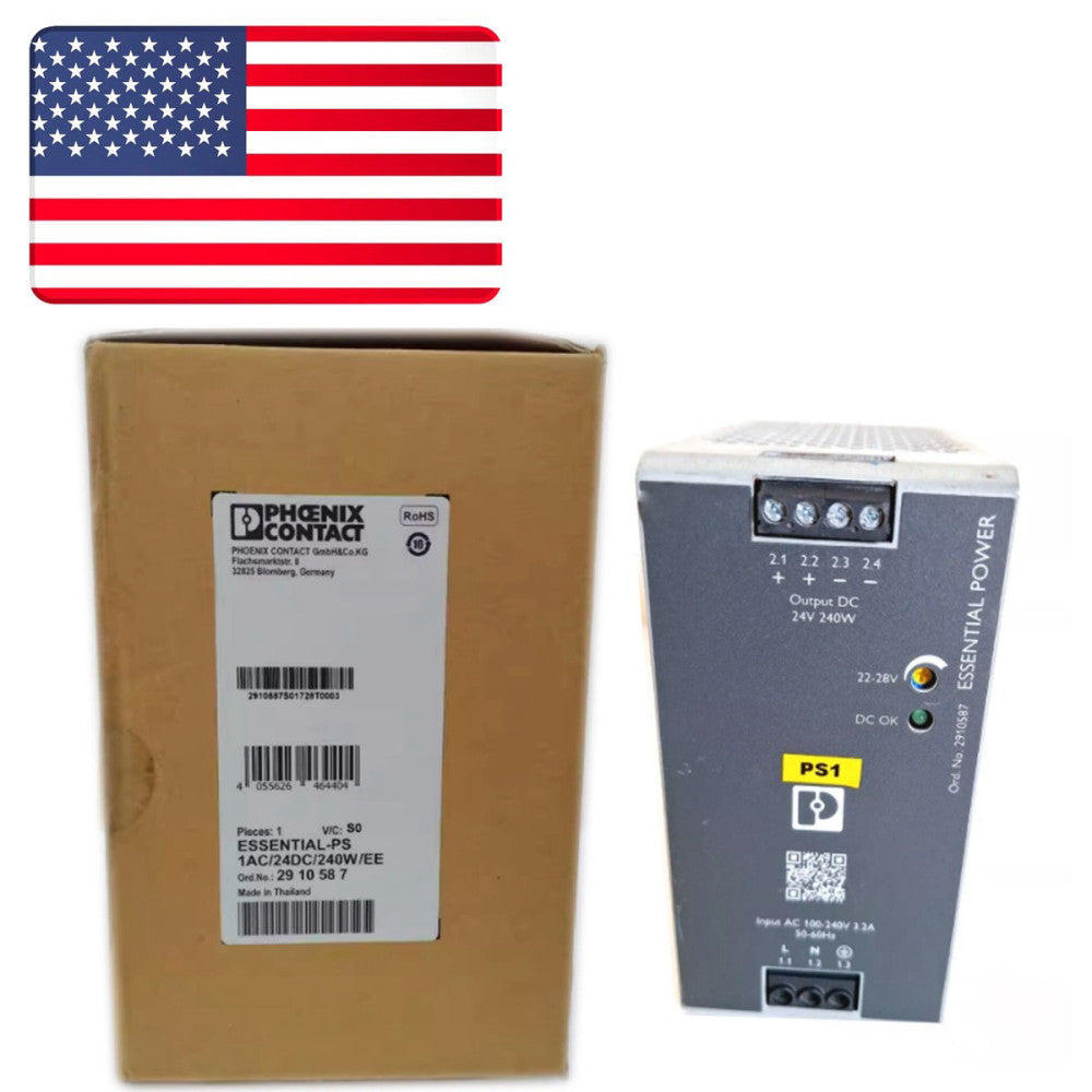 1pc PHOENIX ESSENTIAL-PS/1AC/24DC/240W/EE 2910587 Power Module  - US Stock