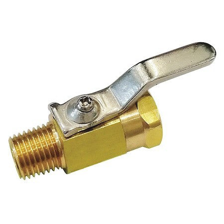 Zoro Select G-Mmfp-18 1/8" Fnpt X Mnpt Brass Mini Ball Valve Inline
