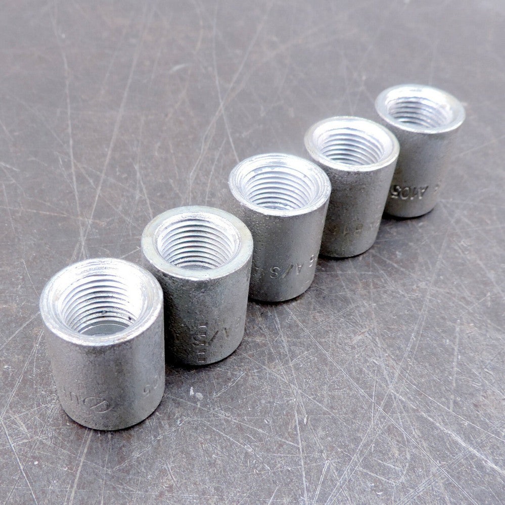 Lot of (5) McMaster Carr Hydraulic Pipe Cap  Fitting 3/8 " NPT 7739K163