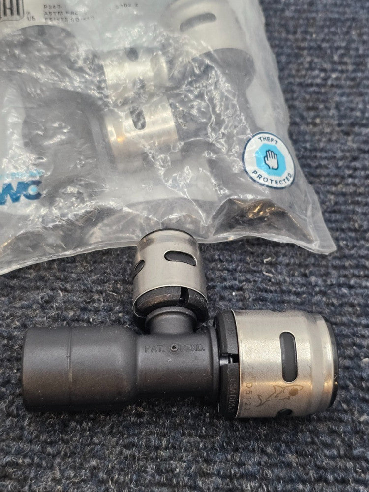 (QTY 3) SHARKBITE EVOPEX K4483WP3: 3/4" X 3/4" X 1/2" STREET TEE