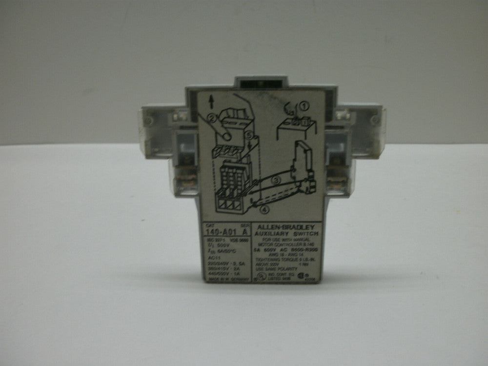 ALLEN BRADLEY 140-A01 SER A AUXILIARY SWITCH 500V 6A