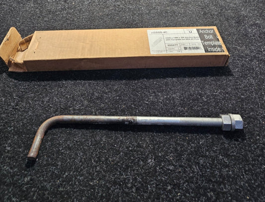 (QTY 8) Acuity Brands ABSSS-4C Anchor Bolt with Template for SSS 4C Pole