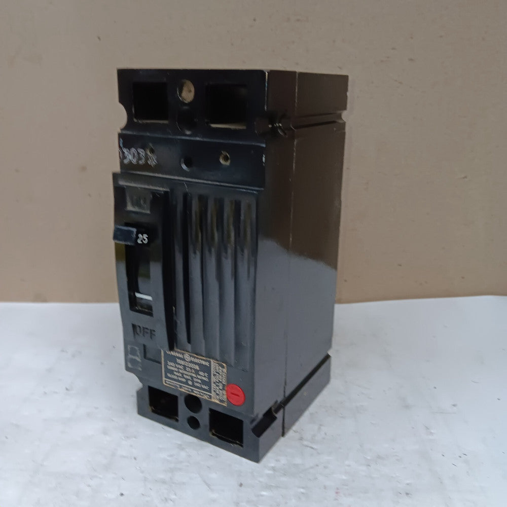 GE 25 AMP CIRCUIT BREAKER 2 POLE 240 VAC TEB122025