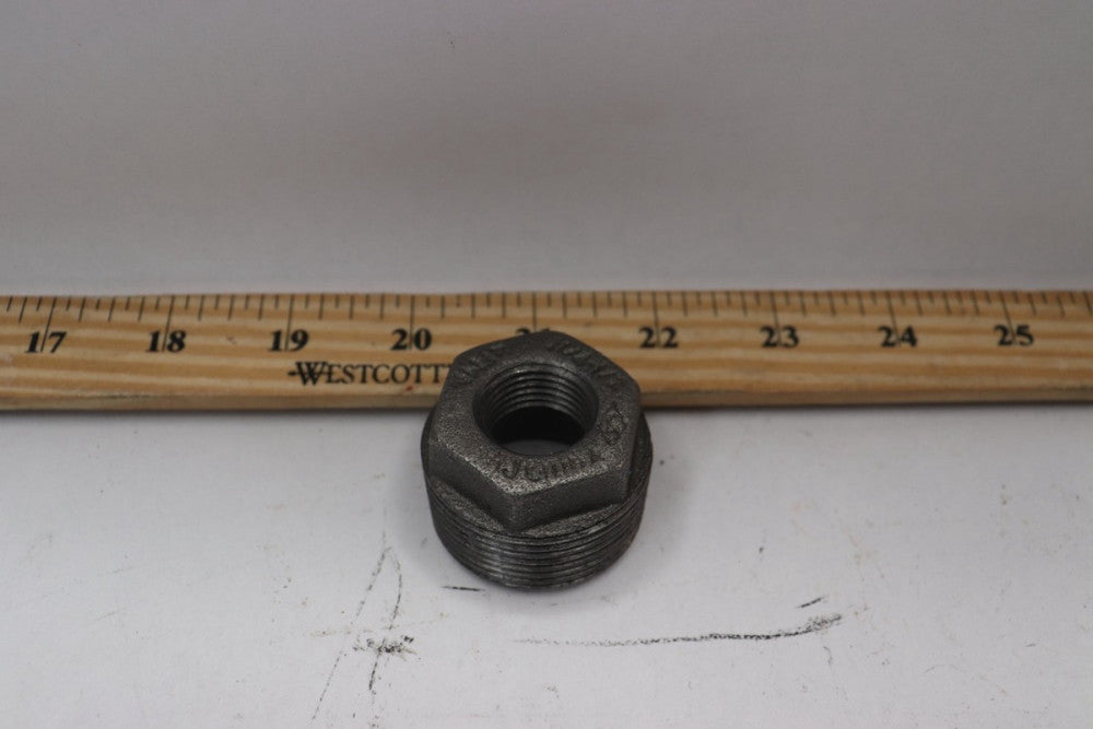 Hex Bushing Malleable Black Iron 1-1/4 FIP x 1/2 FIP