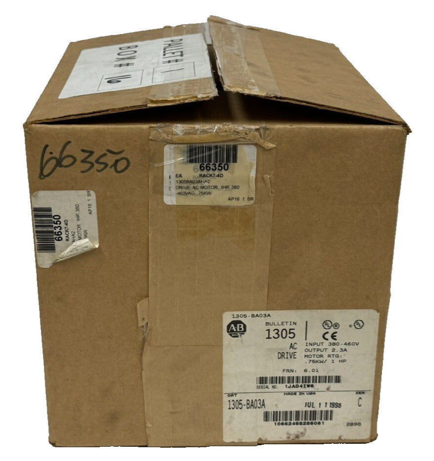 ALLEN BRADLEY 1305-BA03A DRIVE SER. C 1HP FRN: 6.01 PRE-OWNED UNUSED SURPLUS