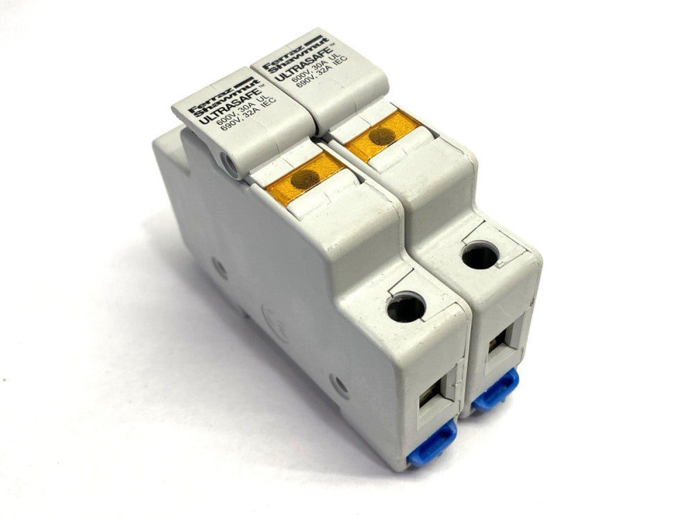 Ferraz Shawmut USM1I Fuse Holder 600V 32A LOT OF 2
