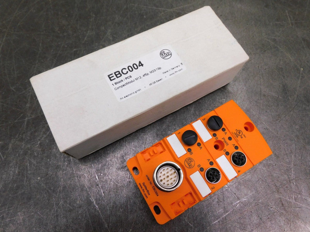 IFM Electronic EBC004 CompactModul M12 4F5P M23/19P SplitterBox