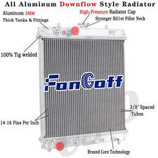 2 Row Aluminum Radiator Fit Kubota L3130DT L3130F L3430DT L3130DTGST L3430DT-GST