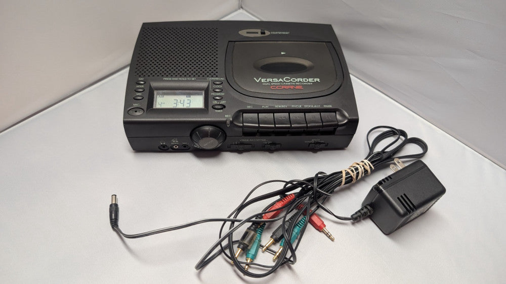 Sangean Versa Corder Crane Dual Speed Portable Cassette Recorder/Player Tested