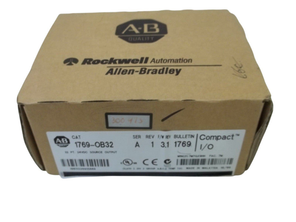 ALLEN BRADLEY 1796-OB32 SER.A 20.4-26.4VDC SOURCING OUTPUT MODULE NSMP