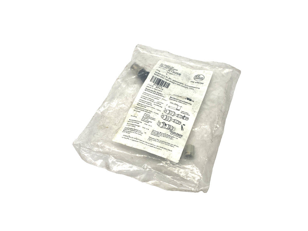ifm E18058 Wireable Plug, Straight M12 4-Pin Male SSTGH040MSSFKPG