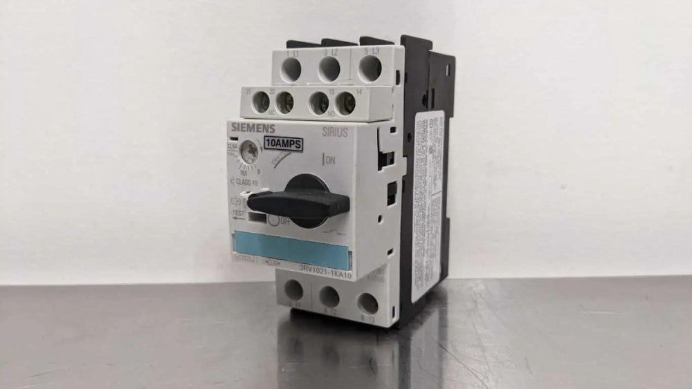 Siemens 3RV1021-1KA10 Circuit Breaker 3,5,10HP 10A Size S0 SIRIUS replaced by 3R
